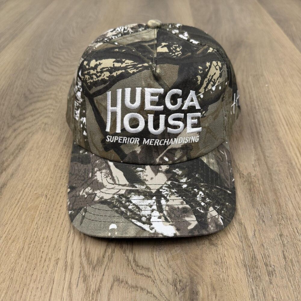 Huega House Hat Cap Fitted One Size Brown Camo Cherish The Little Things Mens